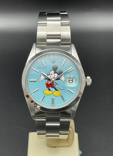 rolex topolino fedez|Rolex Oyster Date Precision Mickey mouse Dial .